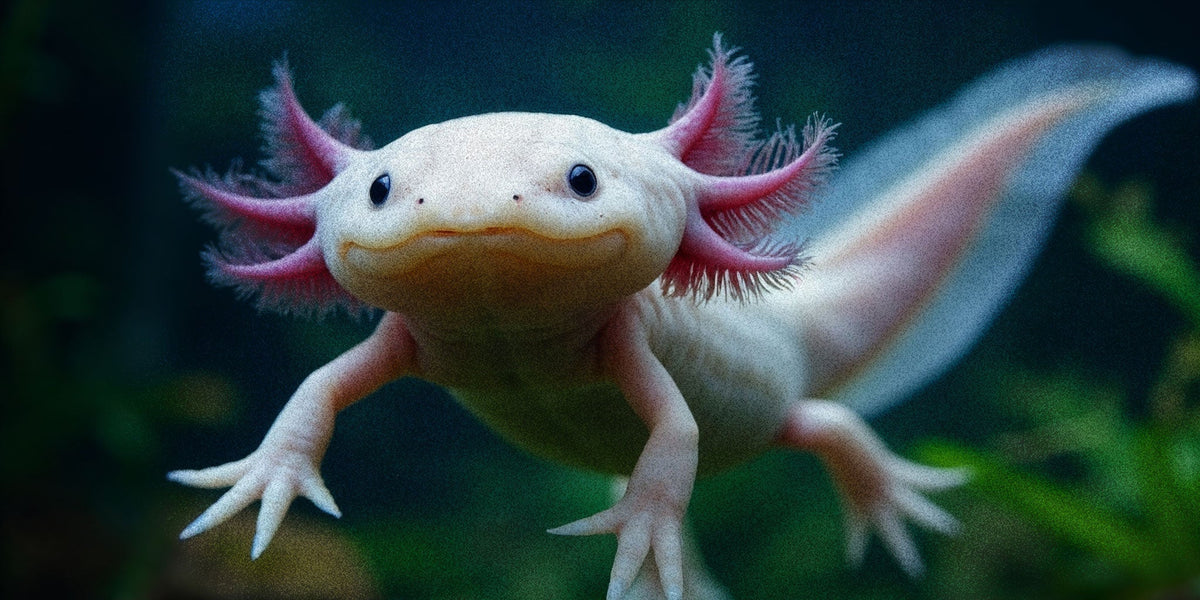 Axoloti floating in a Mexican Canal