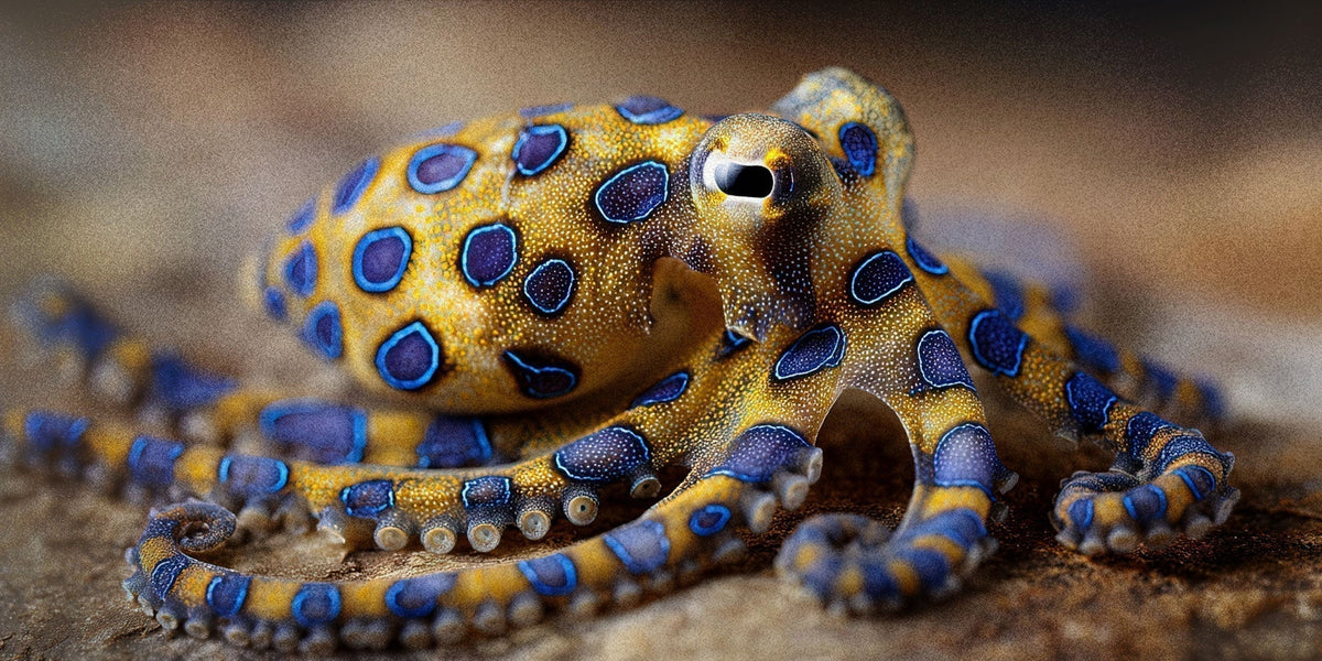 Blue Ringed Octopus on an Austrailian Reef