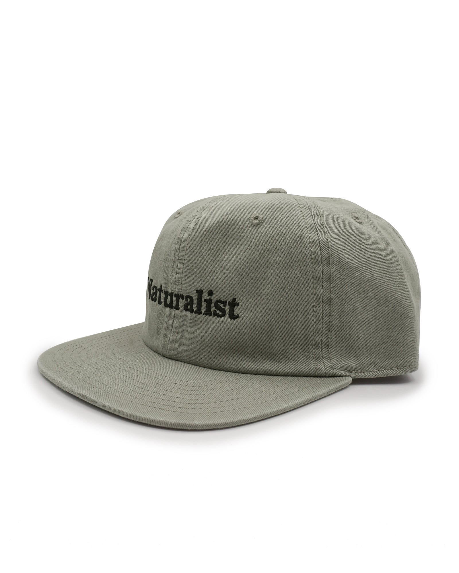 Leaf green cap with 'Naturalist' text on a white background