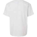 Back view of youth ash grey sea otter t-shirt blank back Naturalist wildlife youth tee