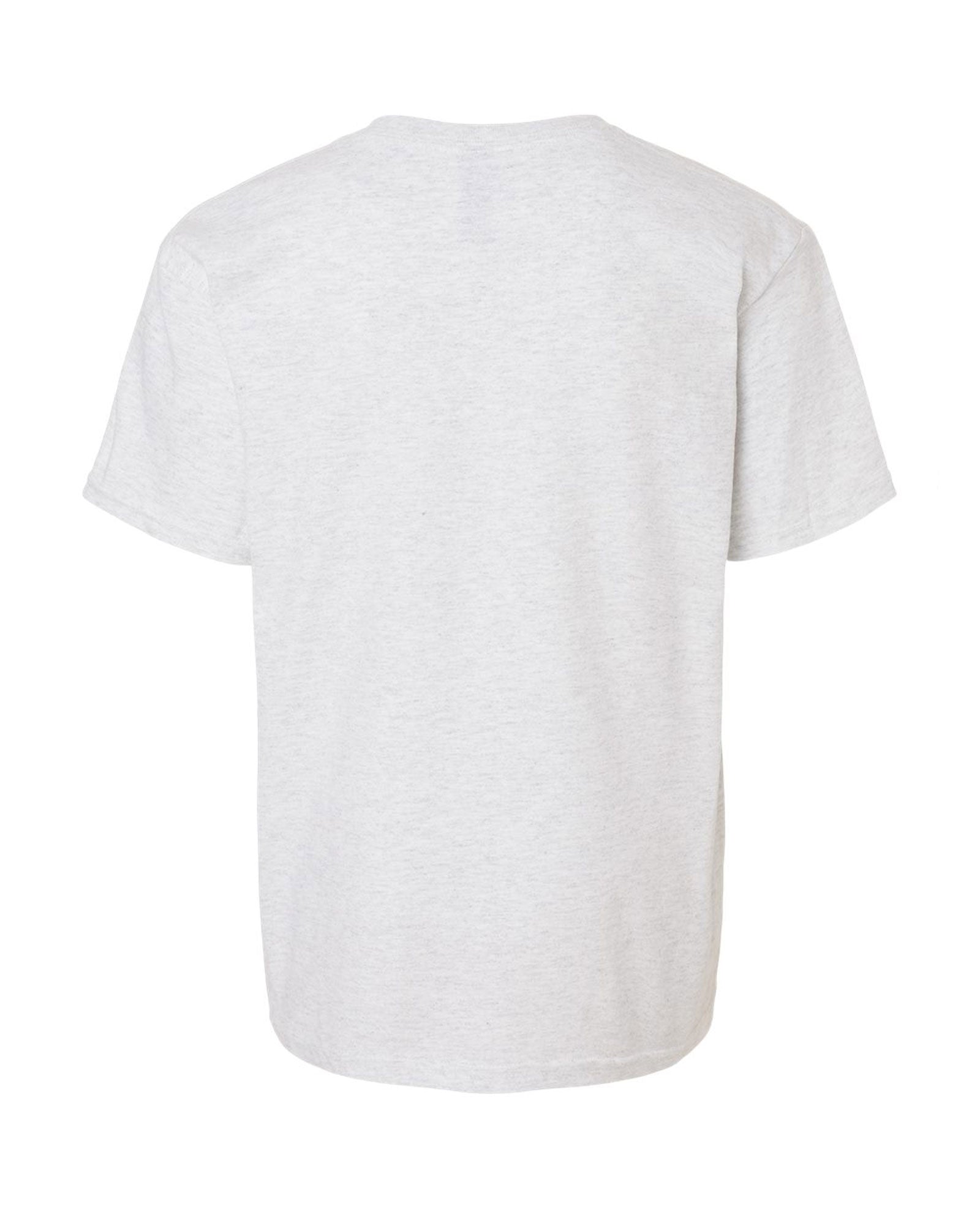 Back view of youth ash grey sea otter t-shirt blank back Naturalist wildlife youth tee