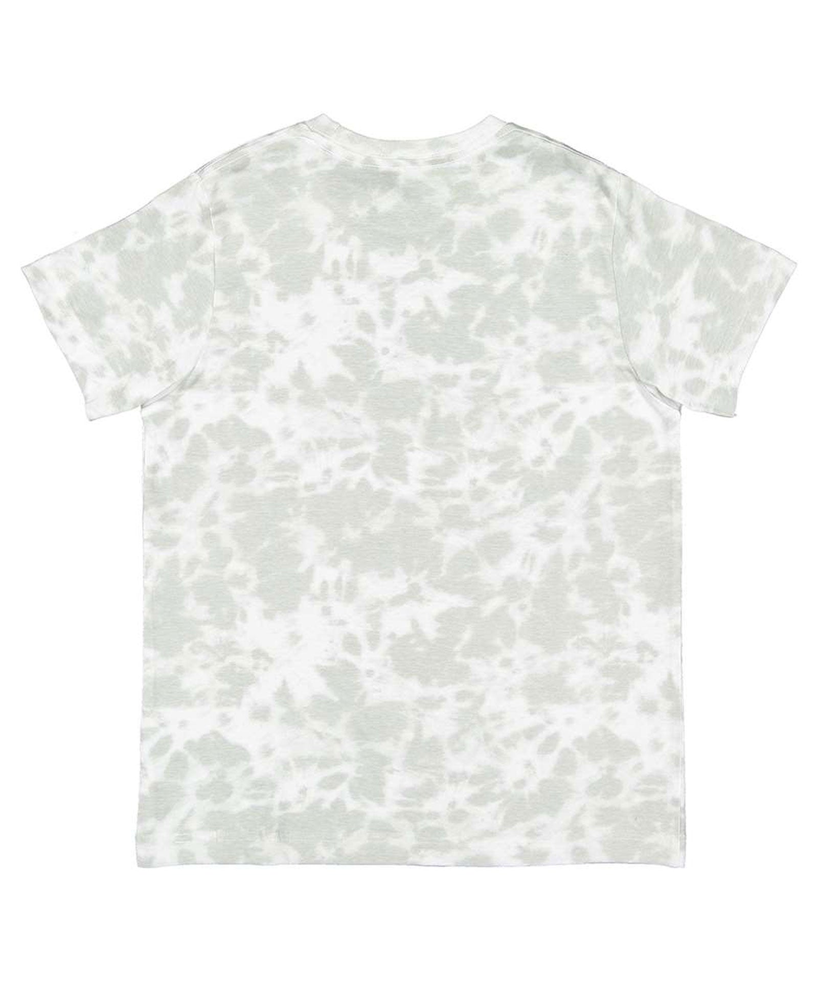 White t-shirt with subtle pattern on a white background