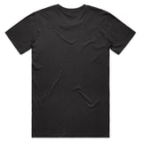 Black t-shirt on a white background
