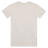 Beige t-shirt on a white background