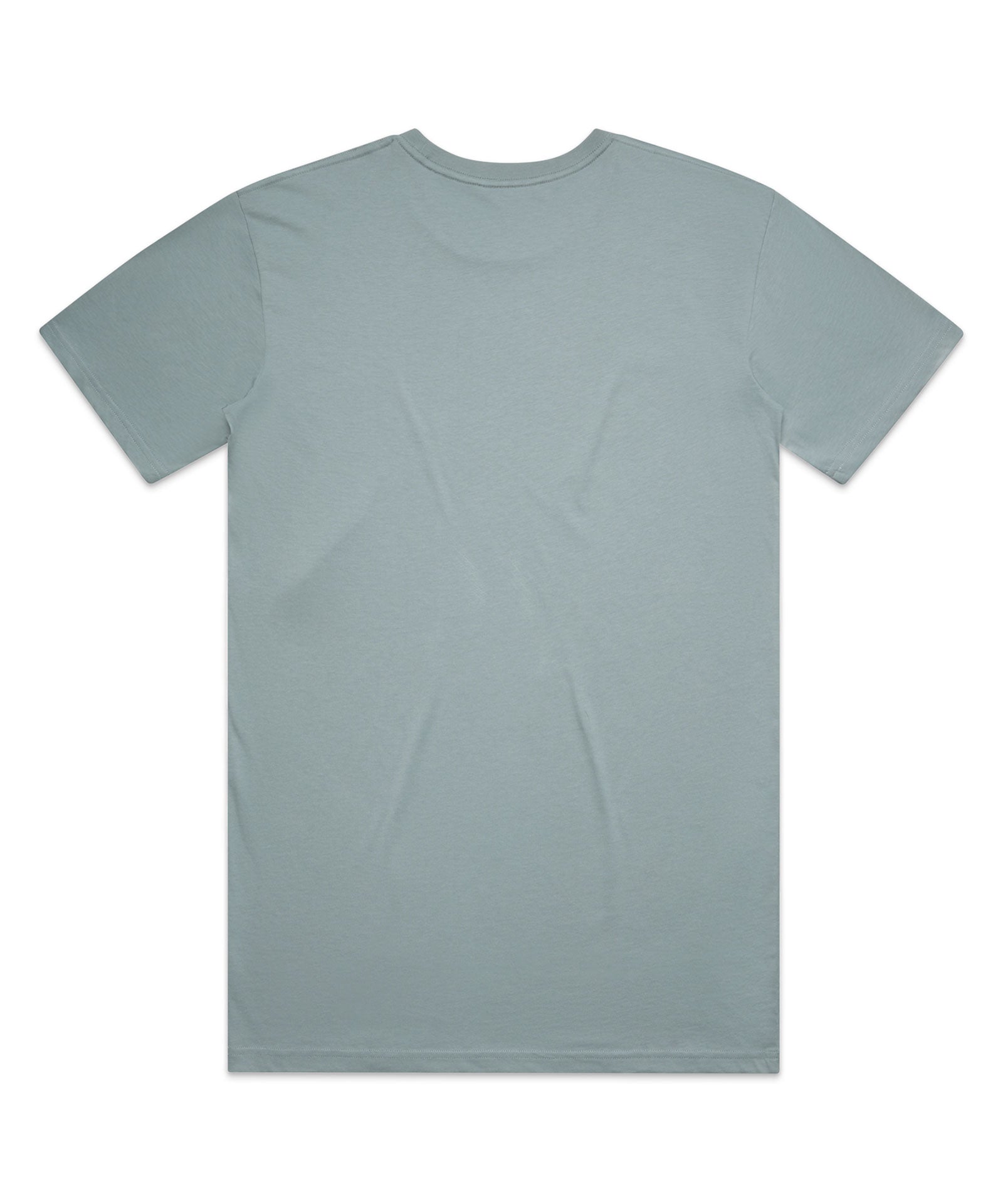Plain light blue t-shirt on a white background