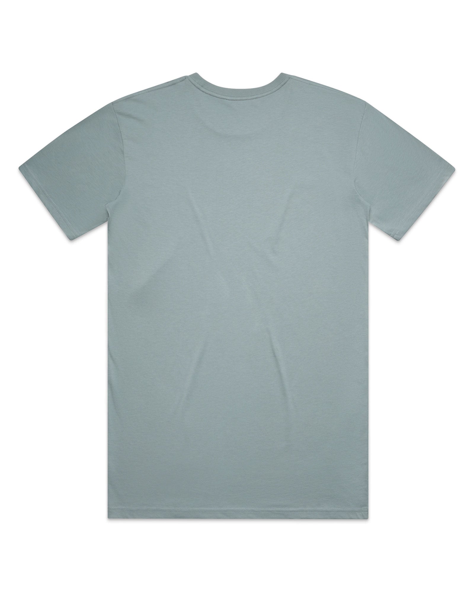 Plain light blue t-shirt on a white background