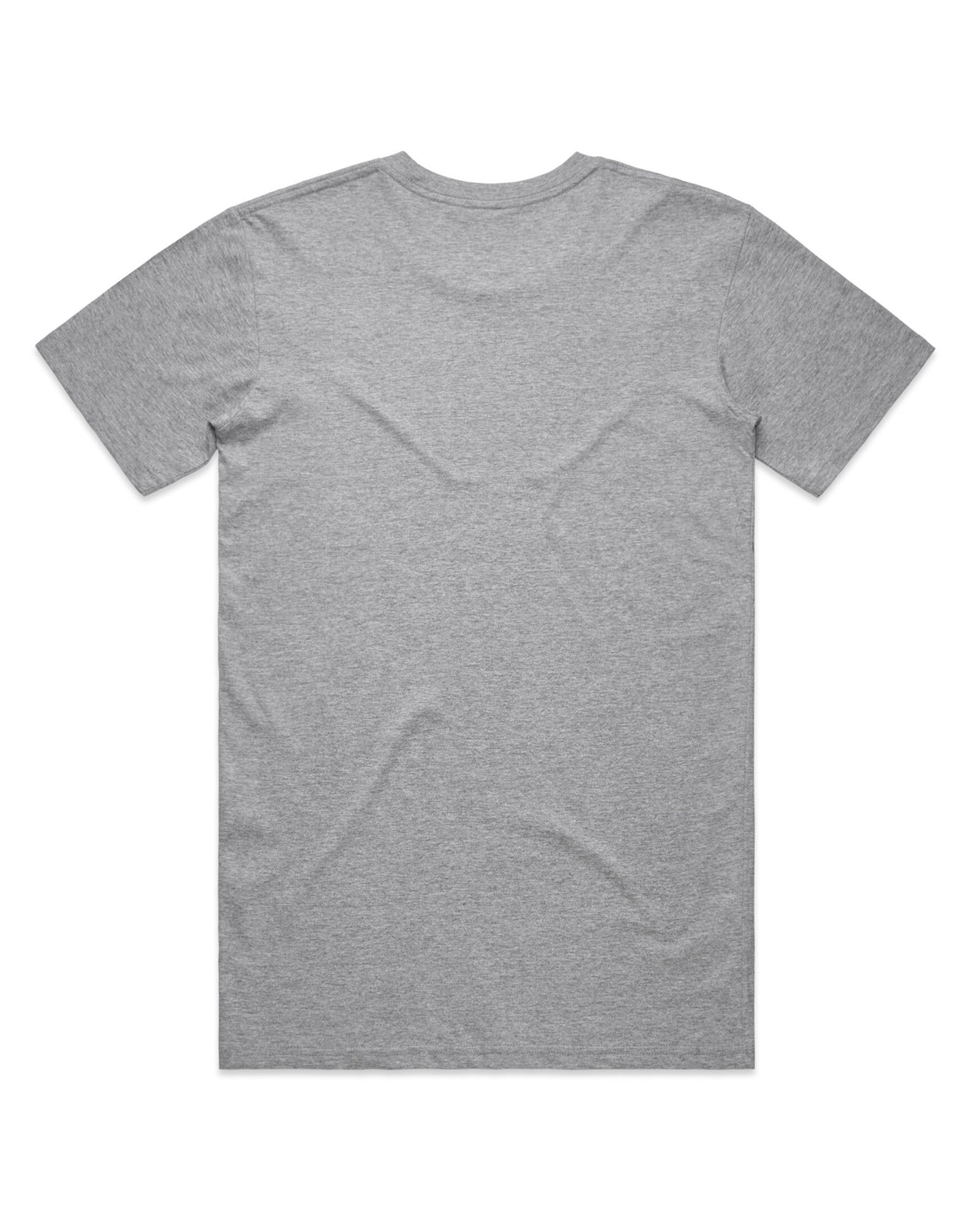Back view of Naturalist Sea Otter graphic tee in gray showing blank rear side of the shirt