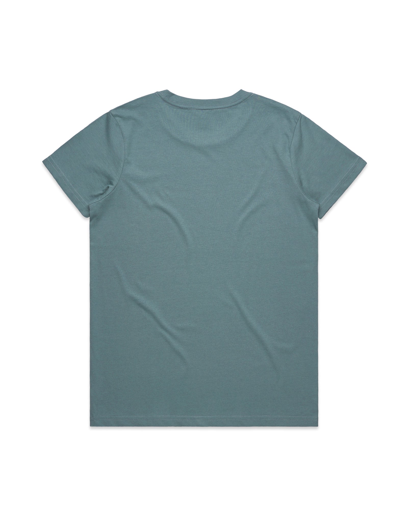 Plain teal t-shirt on a white background