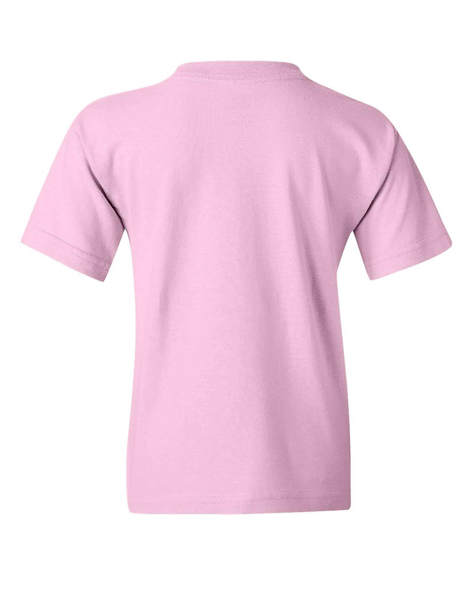 Back view of youth pink sea otter t-shirt blank back Naturalist wildlife youth tee