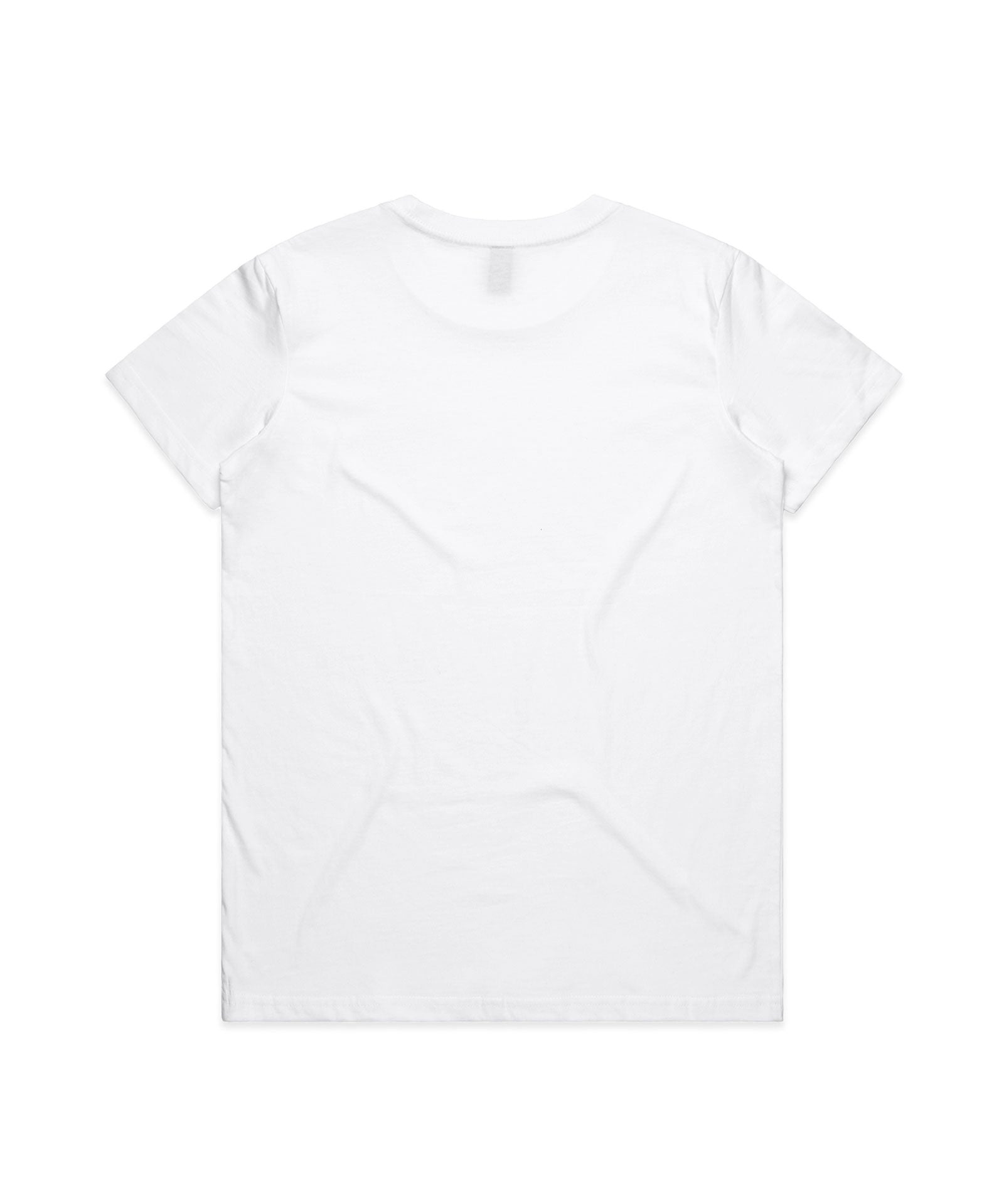 White t-shirt on a white background