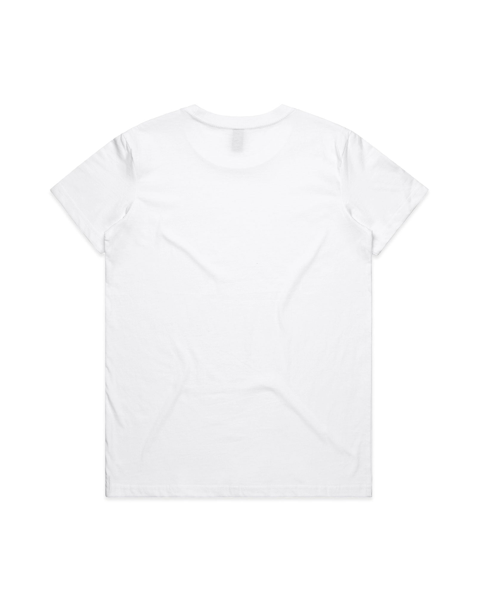 White t-shirt on a white background